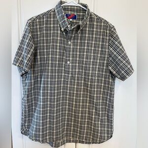 Original Best Made Co short sleeve popover shirt, navy & cream. Men’s large.